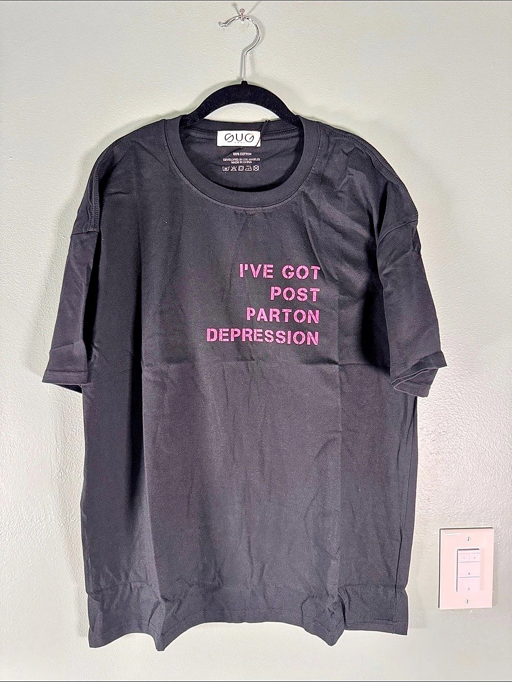SUG Graphic Tee in Black NWT Dolly Parton